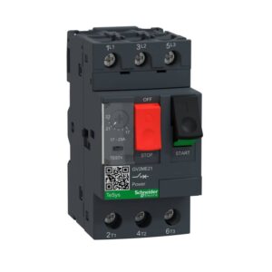 GV2ME with pushbutton control from 0.06 to 15KW/400V, screw clamp terminals >15KA>6.0KA, 17?23A,327A